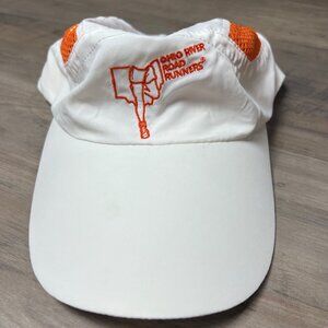 Ohio River Road Runners White Running Cap With Orange Mesh Panels